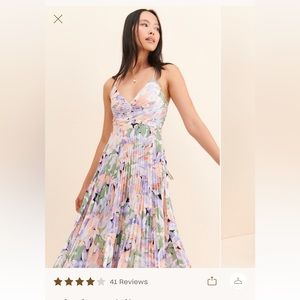 ASTR the label floral midi dress